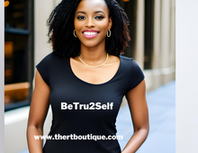 Load image into Gallery viewer, BeTru2Self Black Tee