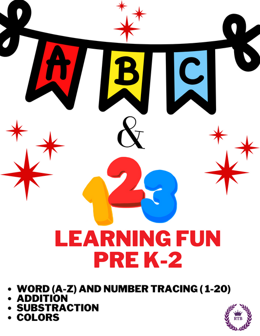 Alphabet and Number Tracing Worksheets (45 pages)