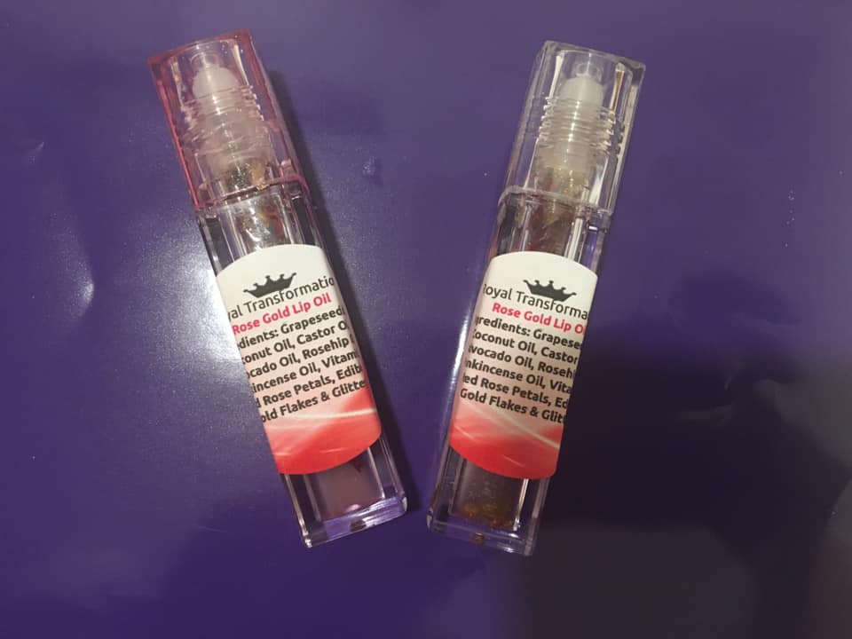 Peppermint Rose Gold Natural Lip Oil (30ml)